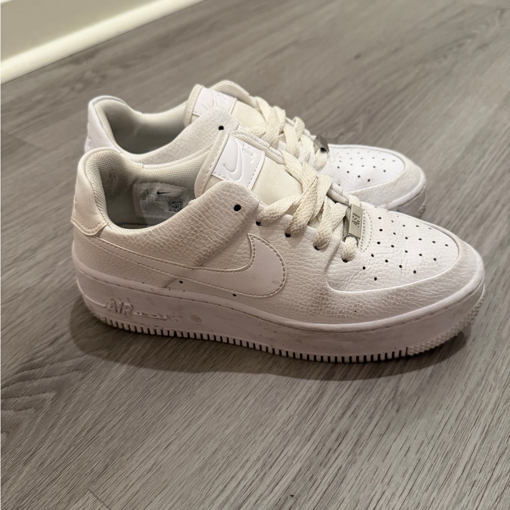 Nike White Classic Air Force Sneakers